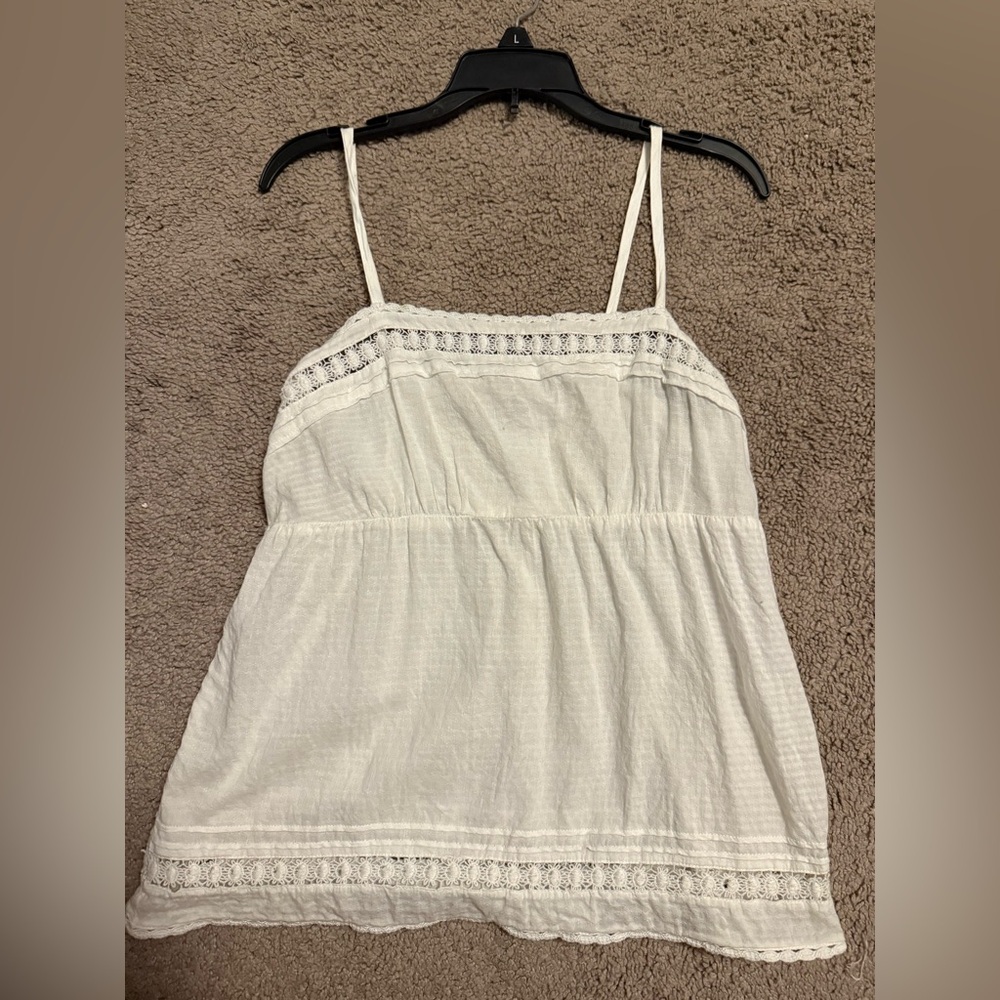 LOFT White Babydoll top